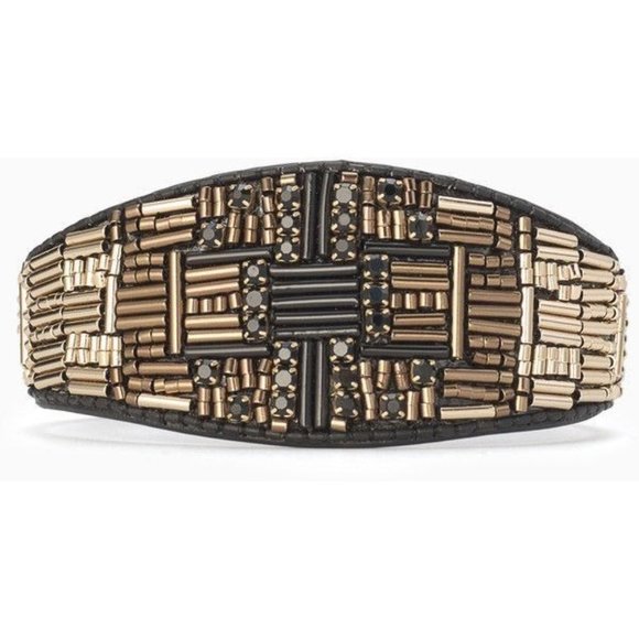 Stella & Dot Jasper Ombré Hand Beaded Cuff Bracelet - Picture 4 of 6